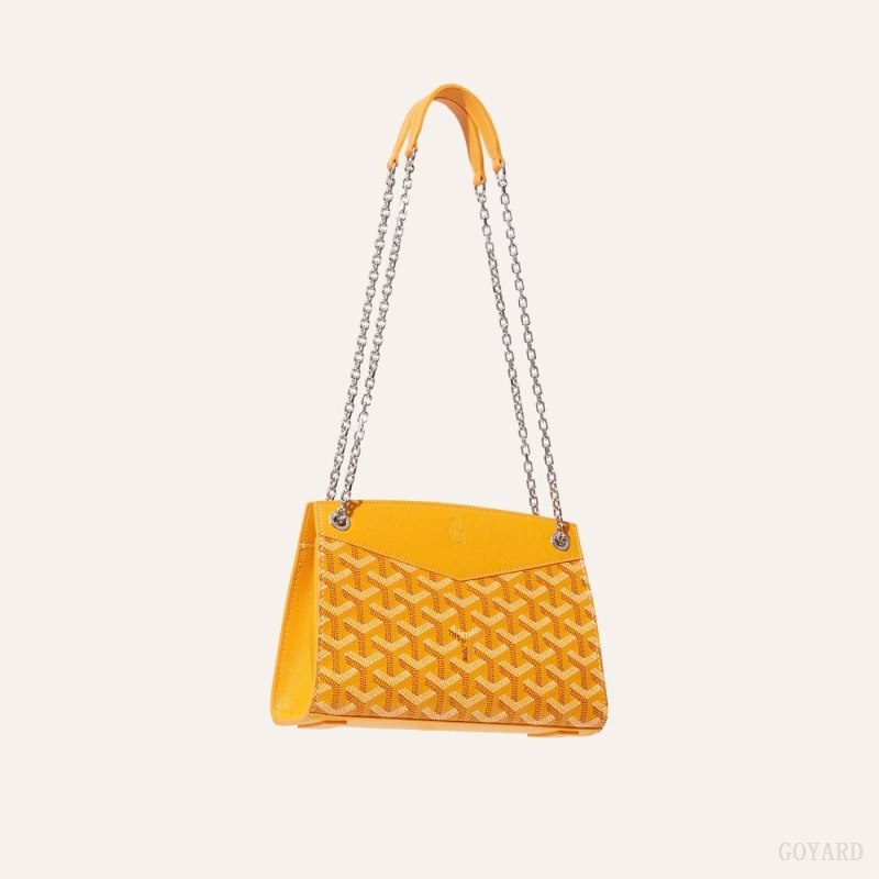 Goyard Rouette Structuré Mini Bag Keltainen | KJXE4916