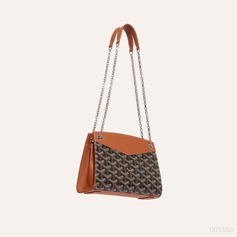 Goyard Rouette Structuré Mini Bag Mustat Ruskea | LYIG5535