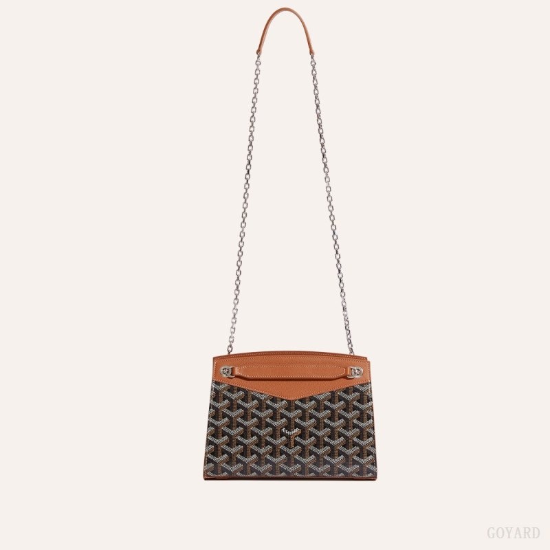 Goyard Rouette Structuré Mini Bag Mustat Ruskea | LYIG5535