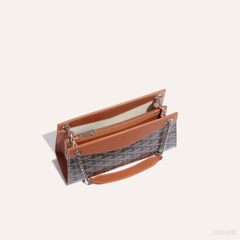 Goyard Rouette Structuré Mini Bag Mustat Ruskea | LYIG5535