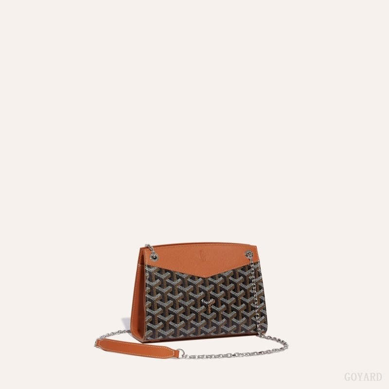 Goyard Rouette Structuré Mini Bag Mustat Ruskea | LYIG5535