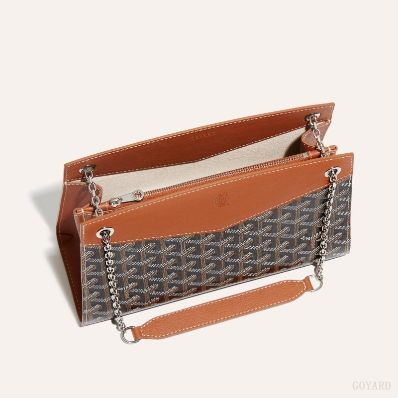 Goyard Rouette Structuré PM Bag Mustat Ruskea | BYTN8775