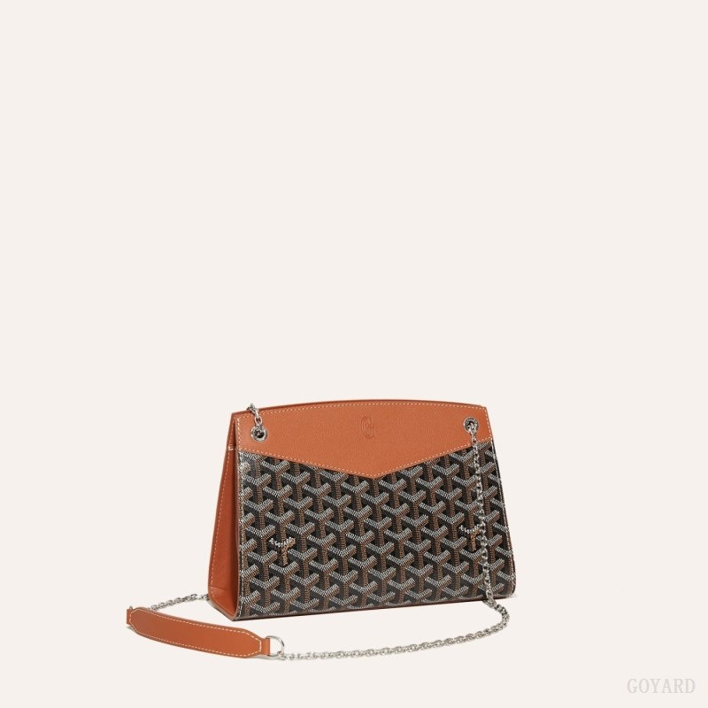 Goyard Rouette Structuré PM Bag Mustat Ruskea | BYTN8775