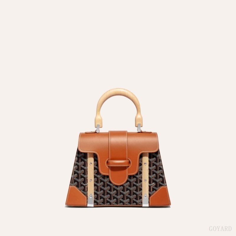 Goyard SAÏGON PM BAG Mustat Ruskea | NYWE4669