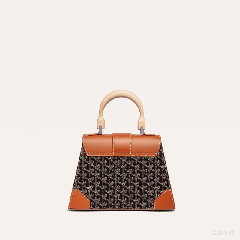 Goyard SAÏGON PM BAG Mustat Ruskea | NYWE4669