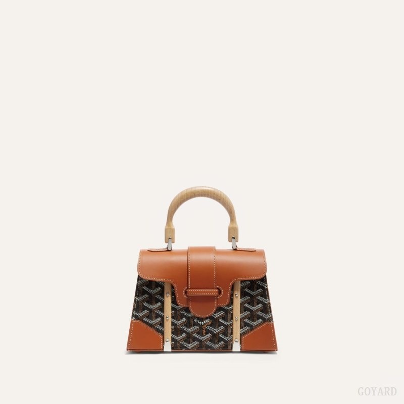 Goyard SAÏGON STRUCTURE MINI BAG Mustat Ruskea | NVKC7975