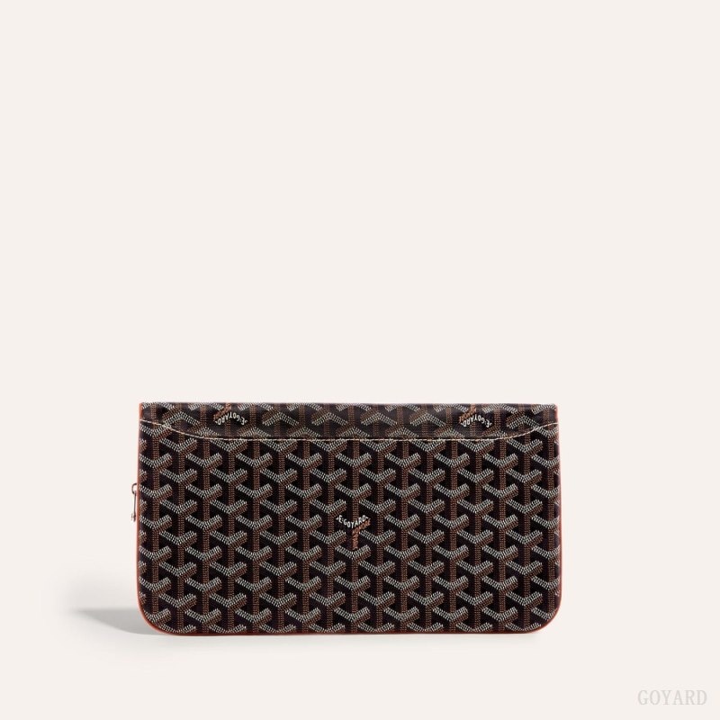 Goyard SAINTE-MARIE CLUTCH Mustat Ruskea | JEEY2757