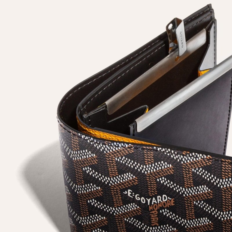 Goyard SAINT-FLORENTIN WALLET Mustat | WROC4123