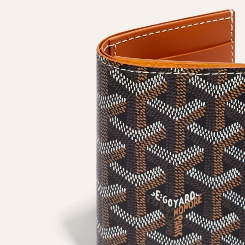 Goyard SAINT-PIERRE CARD WALLET Mustat Ruskea | MATH7111