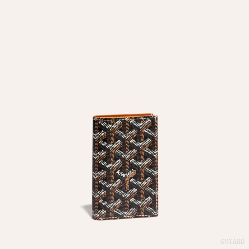 Goyard SAINT-PIERRE CARD WALLET Mustat Ruskea | MATH7111