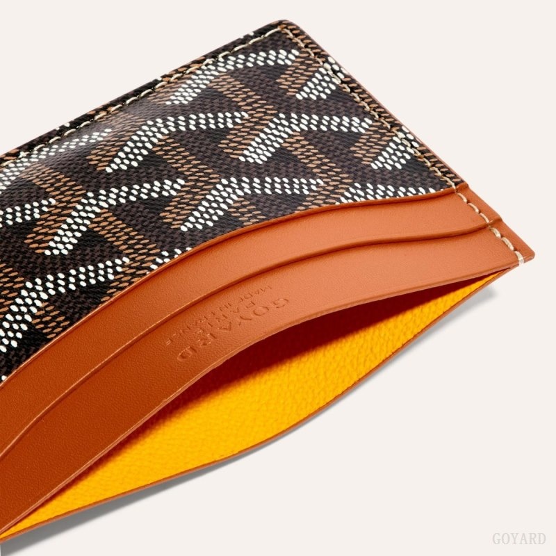 Goyard SAINT-SULPICE CARD WALLET Mustat Ruskea | AICW7091