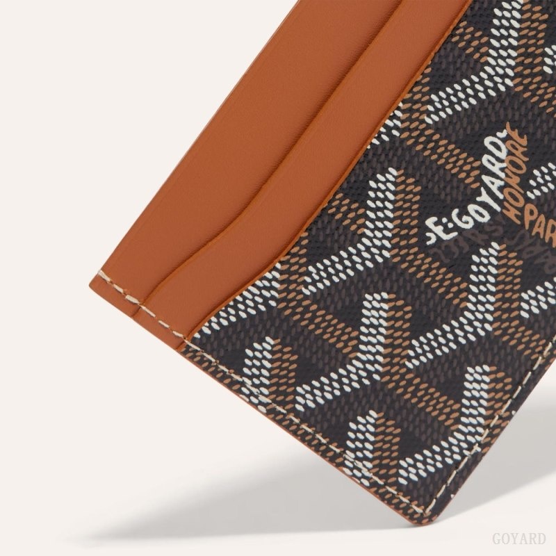 Goyard SAINT-SULPICE CARD WALLET Mustat Ruskea | AICW7091