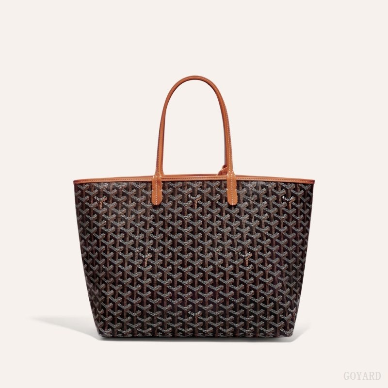 Goyard SAINT LOUIS PM BAG Mustat Ruskea | FXPA9071