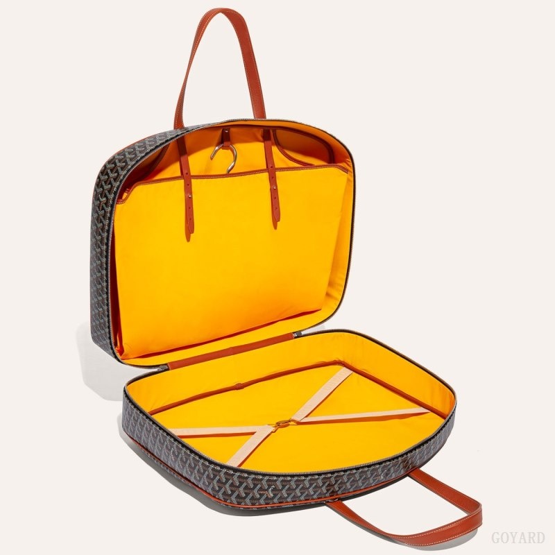 Goyard SAVILE ROW GARMENT BAG Mustat Ruskea | GVDS0776