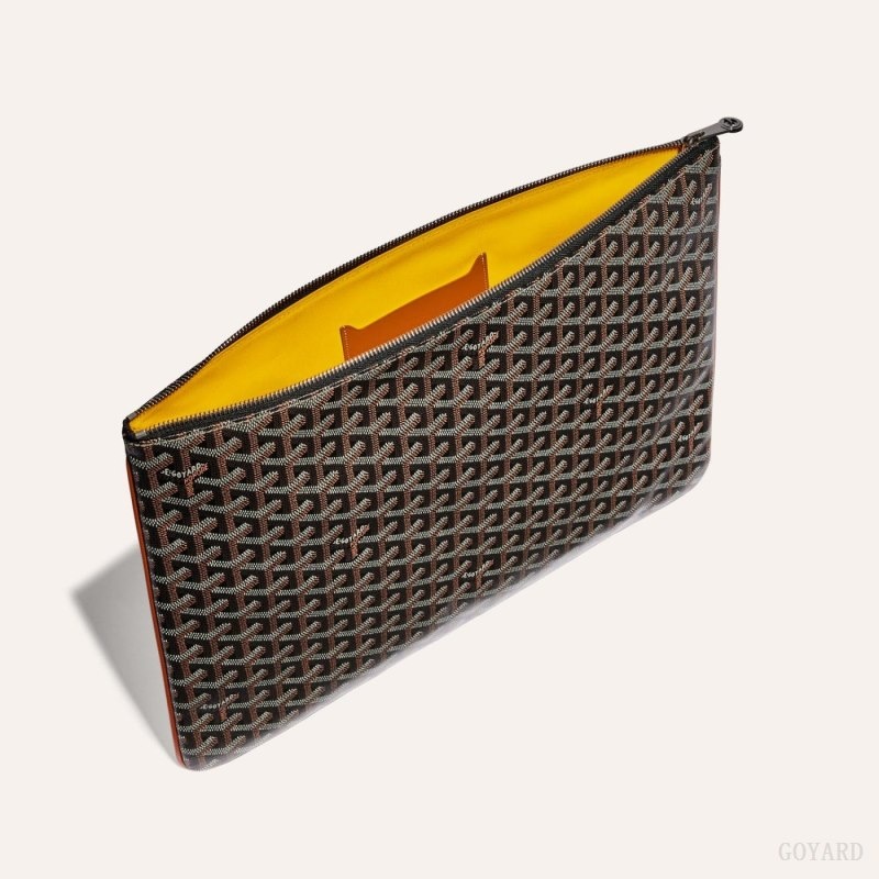 Goyard SENAT GM DOCUMENT CASE Mustat Ruskea | FOPQ7180