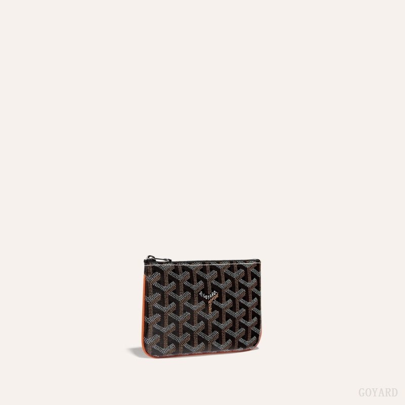 Goyard SÉNAT MINI WALLET Mustat Ruskea | NBXO9730