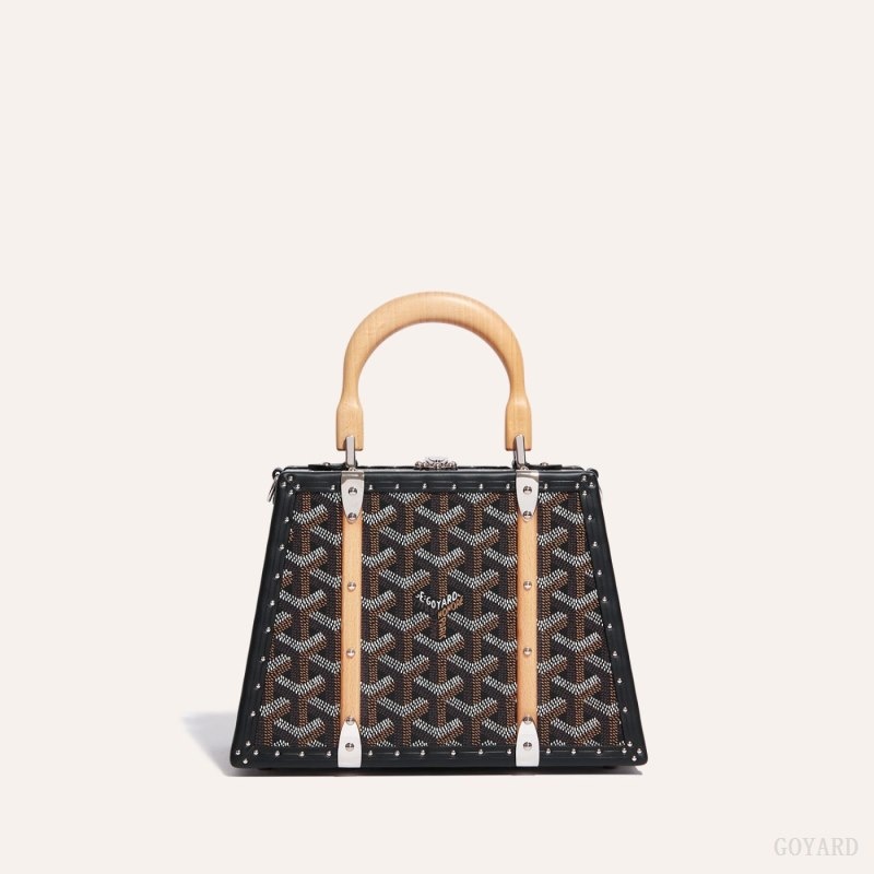 Goyard Saïgon Mini Trunk Bag Mustat | CYQQ4790