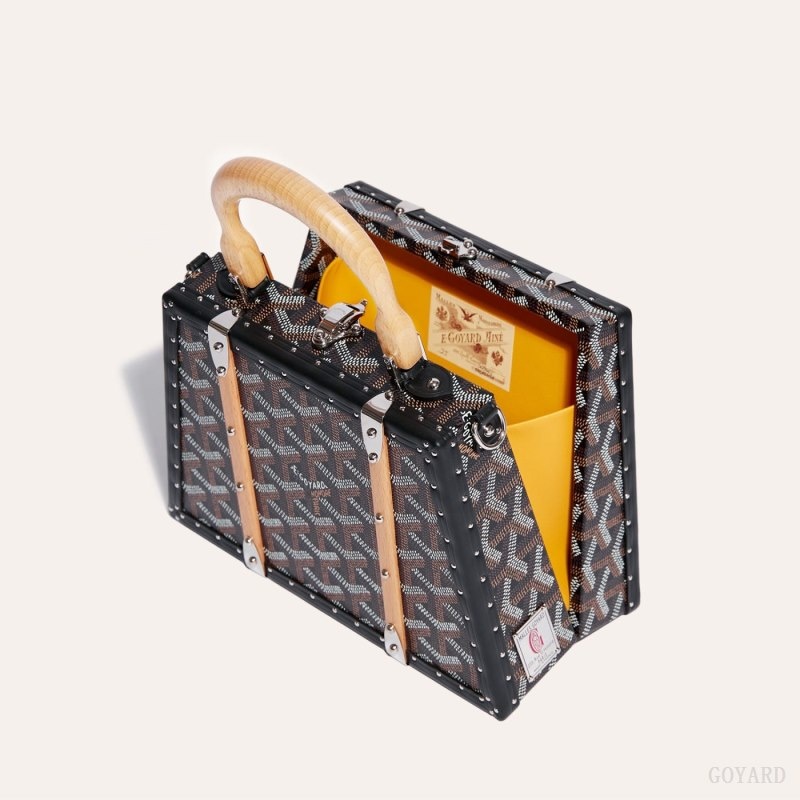 Goyard Saïgon Mini Trunk Bag Mustat | CYQQ4790