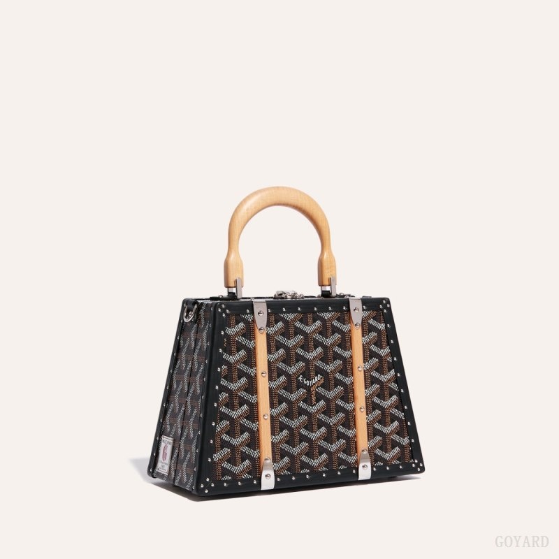 Goyard Saïgon Mini Trunk Bag Mustat | CYQQ4790