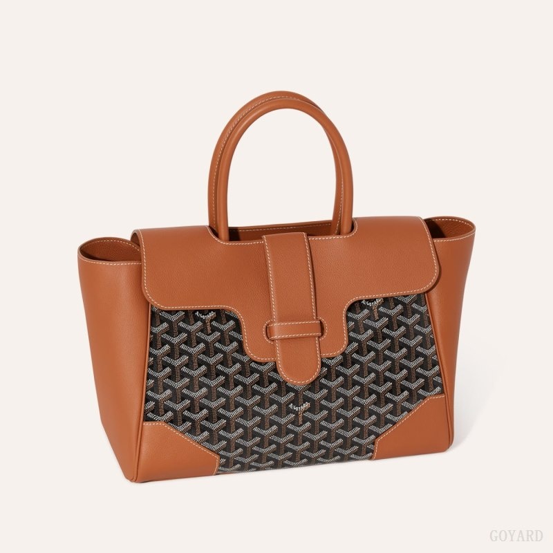 Goyard Saïgon tote bag Mustat Ruskea | NIXK4619