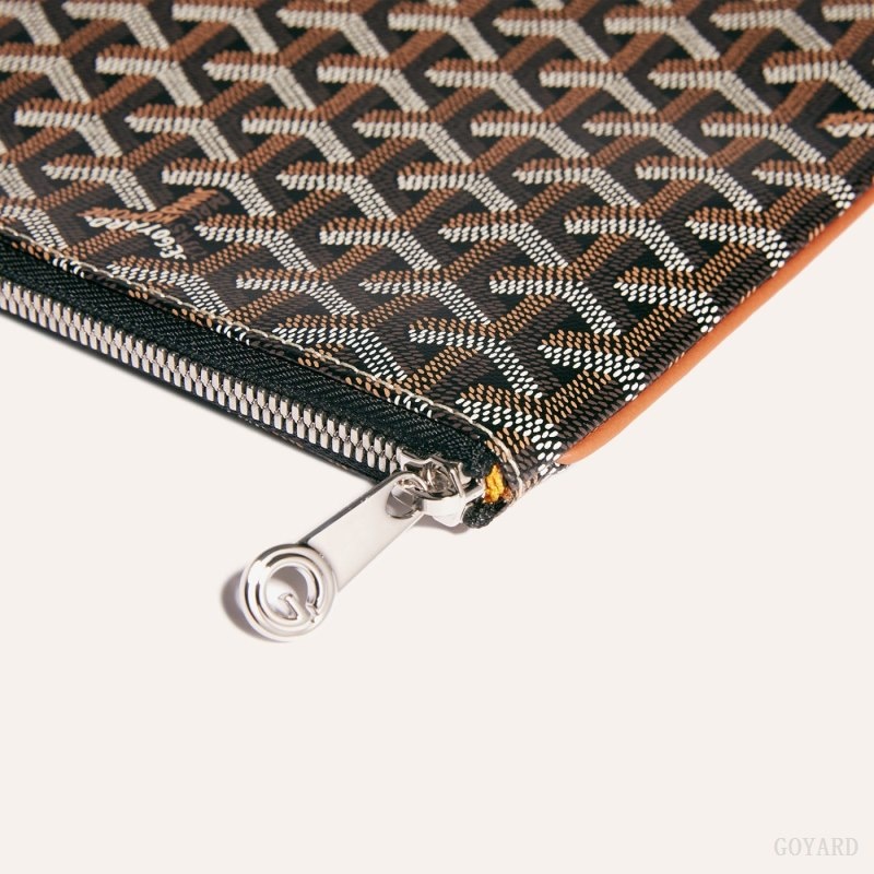 Goyard Sénat MGM Pouch Mustat Ruskea | DEGC9522