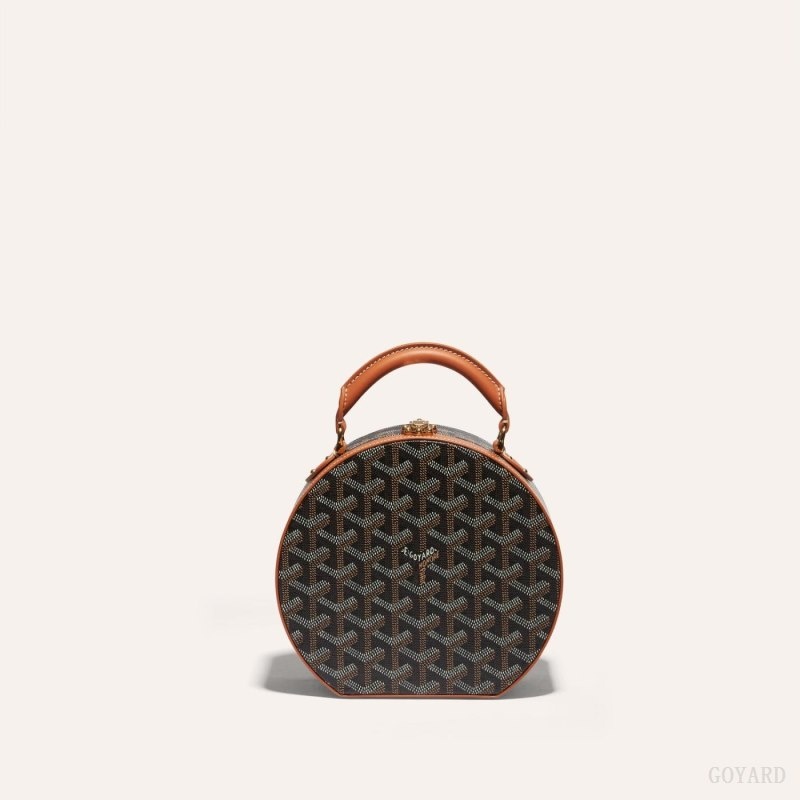 Goyard THE ALTO HATBOX TRUNK BAG Mustat Ruskea | BCTC7418