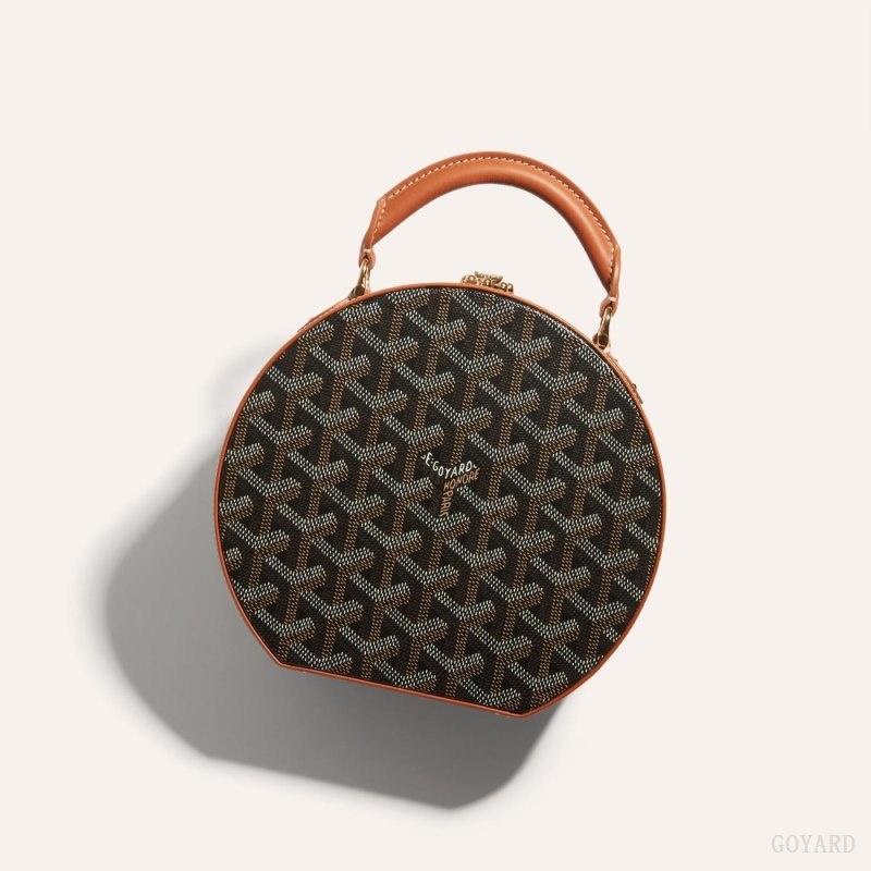 Goyard THE ALTO HATBOX TRUNK BAG Mustat Ruskea | BCTC7418