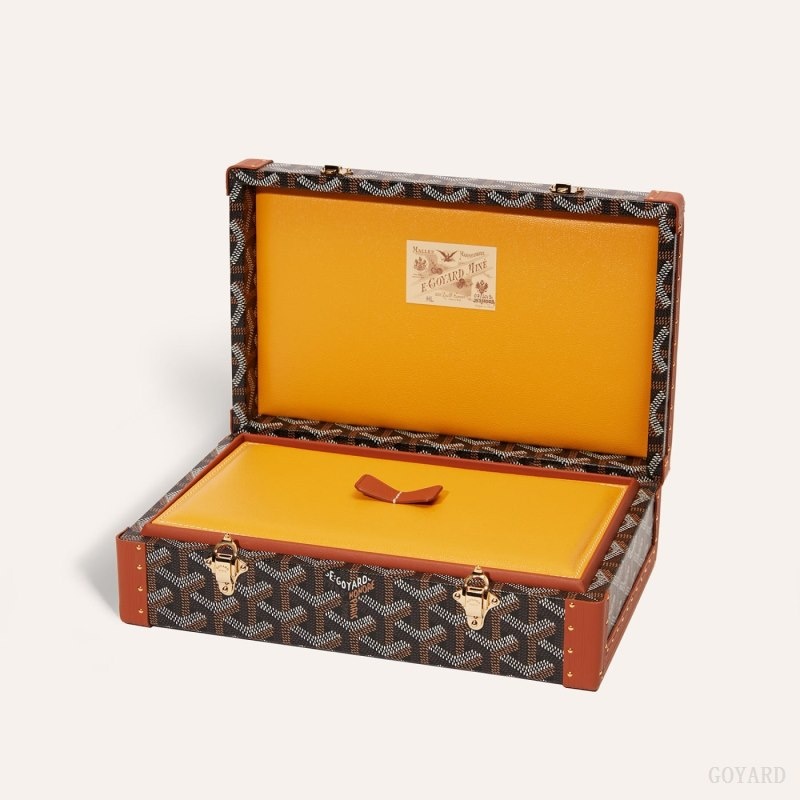 Goyard VENDÔME JEWELLERY CASE Mustat Ruskea | WYXA3466