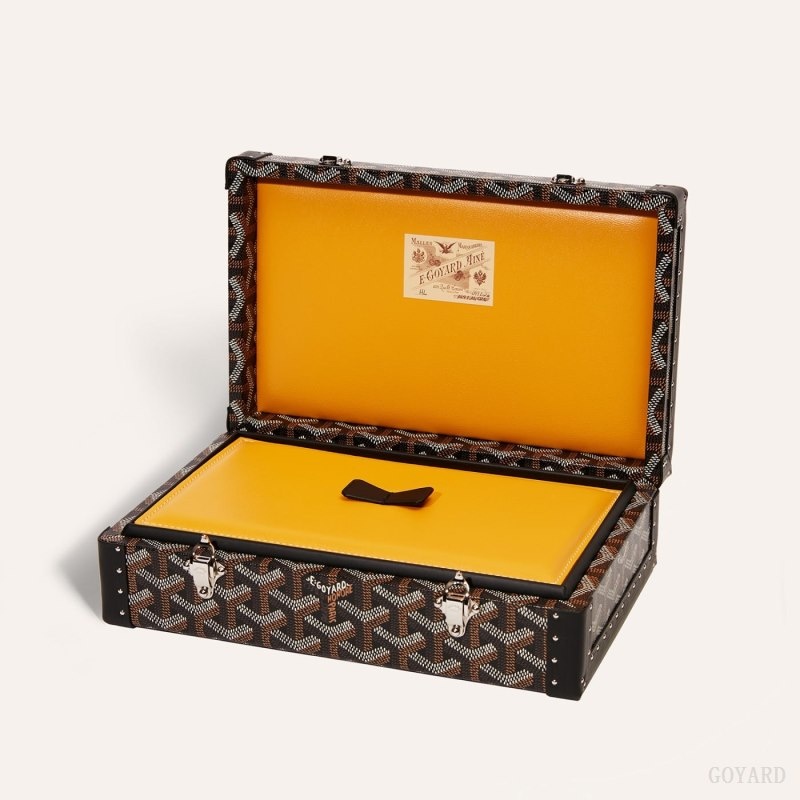 Goyard VENDÔME JEWELLERY CASE Mustat | QOVR3938