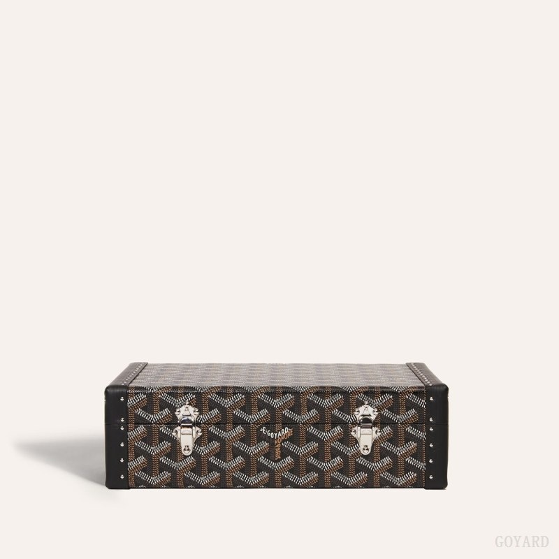 Goyard VENDÔME JEWELLERY CASE Mustat | QOVR3938