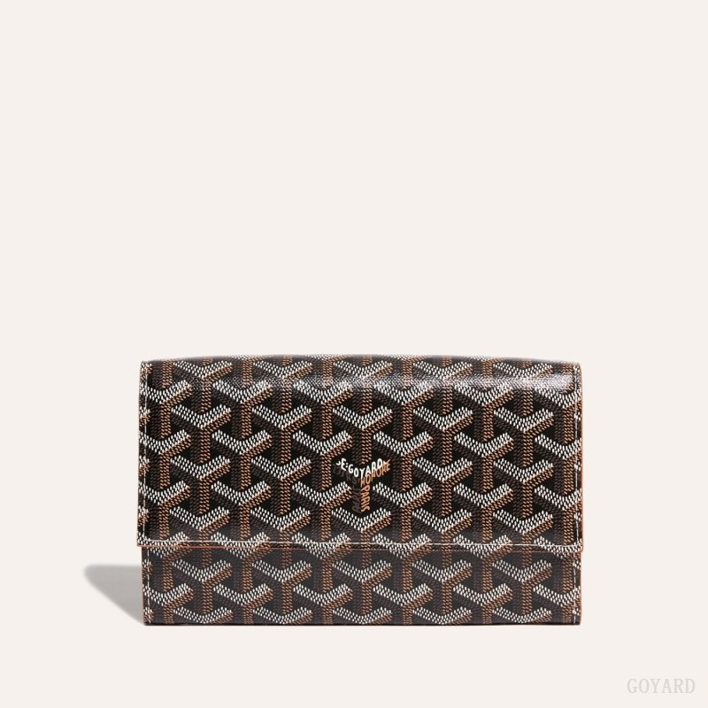 Goyard Varenne Continental Wallet Mustat Ruskea | NRBG6053