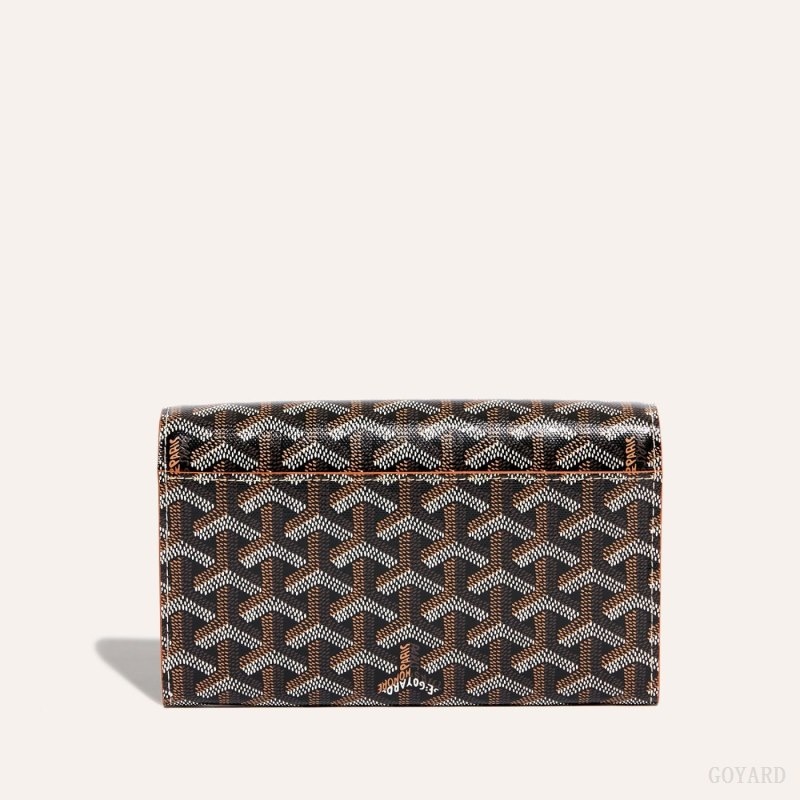 Goyard Varenne Continental Wallet Mustat Ruskea | NRBG6053