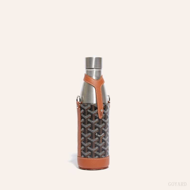 Goyard Yonne MM Case & Flask Mustat Ruskea | LVNT9836